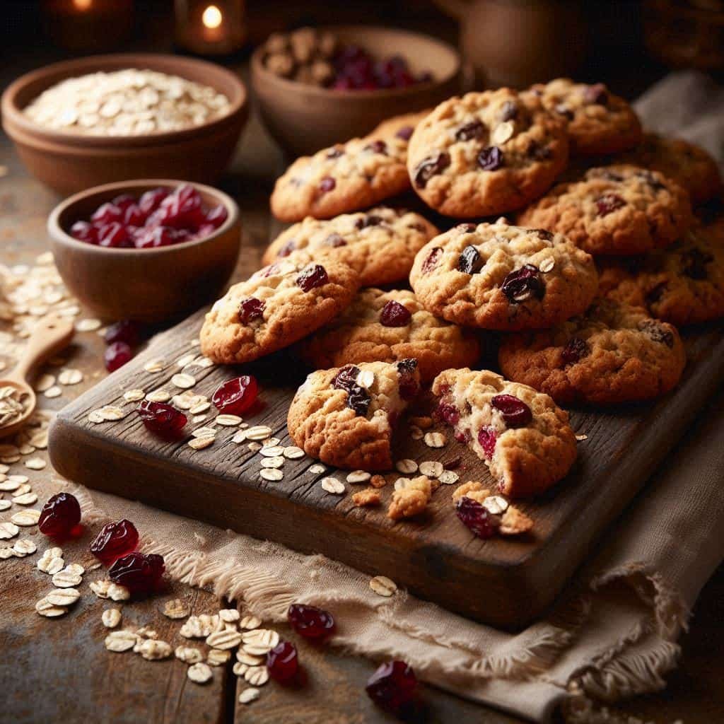 galletas de avena y arandanos