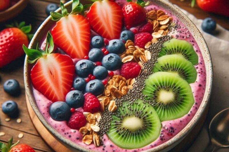 Smoothie Bowl de Frutas y Granola