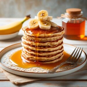 panqueques de avena y banana