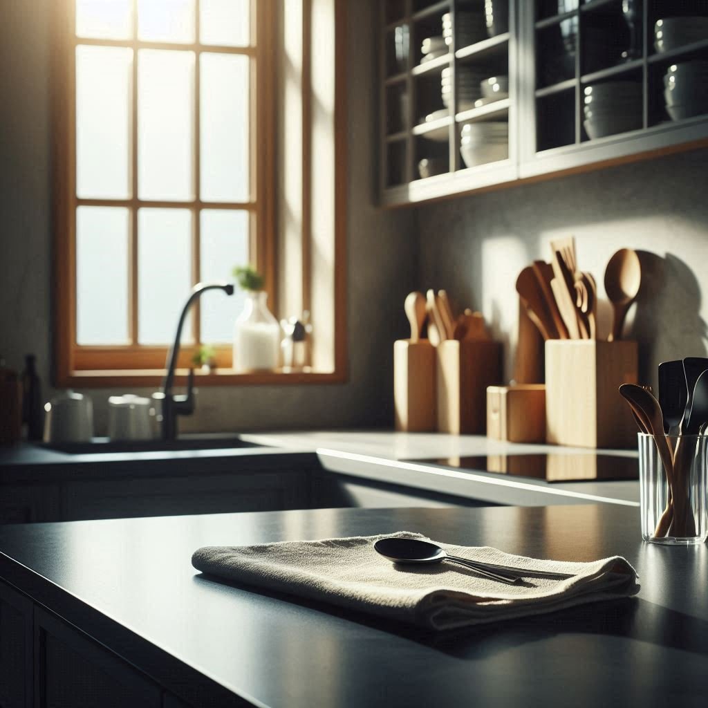 Cocina limpia y organizada
