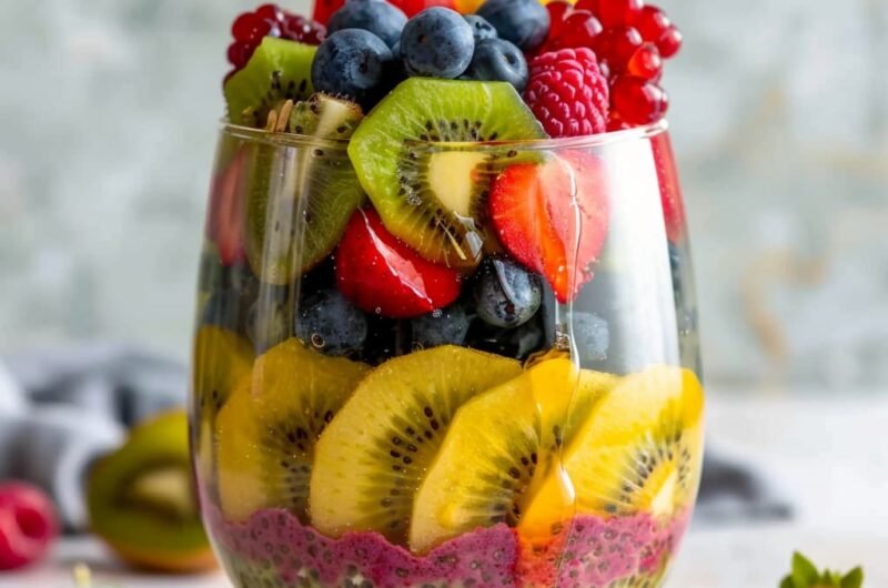 Chía Pudding con Frutas y Miel