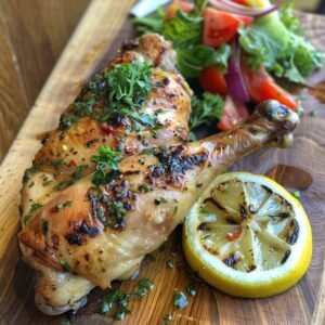 Pollo al Horno con Hierbas Aromáticas y Limón