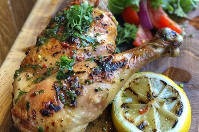 Pollo al Horno con Limón y Hierbas