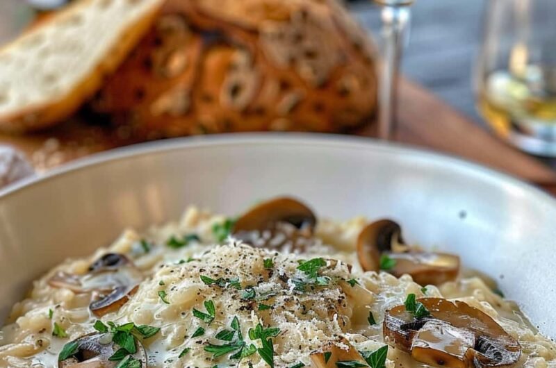 Risotto de Champiñones Cremoso