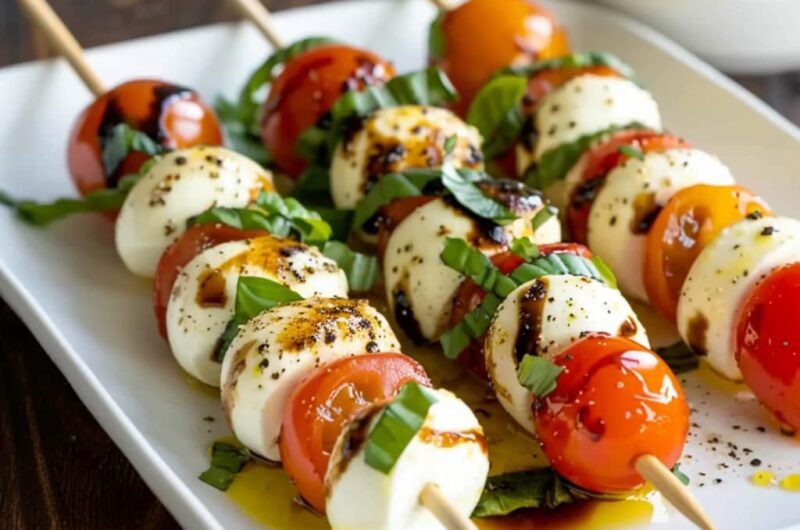 Caprese en Brochetas