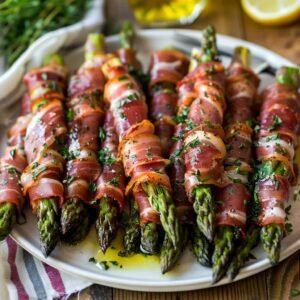 rollitos de jamón y esparrago