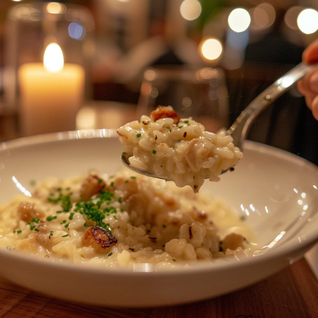 risotto de champiñones