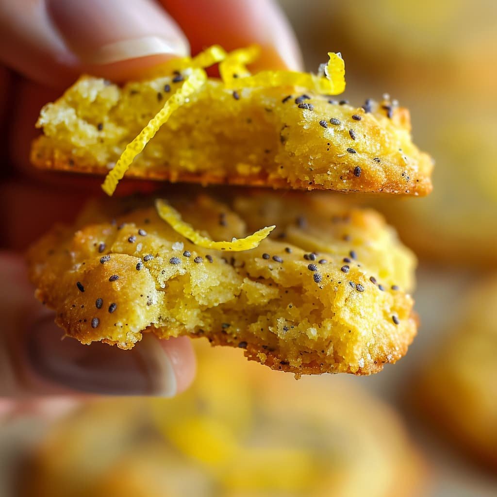 galletas de limón y semillas de amapola