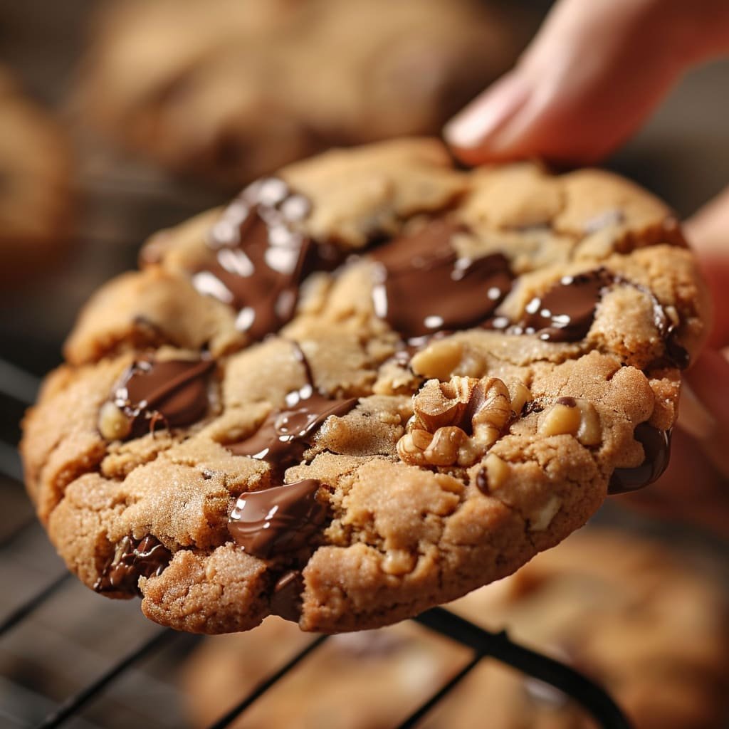  galletas de chocolate y nueces
