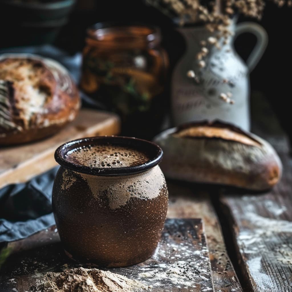 masa madre de centeno