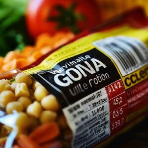 etiqueta de información nutricional