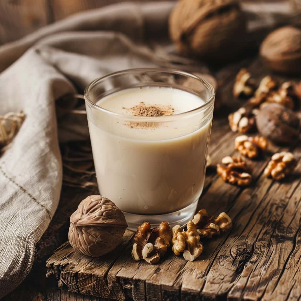 leche vegetal de nueces