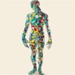 cuerpo con microplásticos en el cuerpo