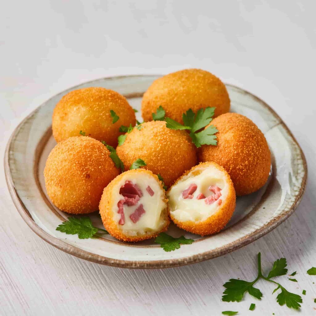 croquetas de jamón saludables