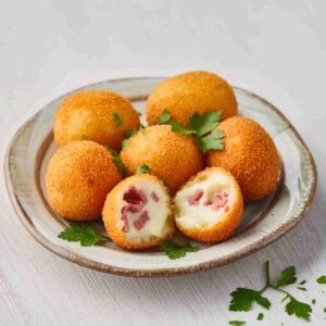 croquetas de jamón saludables