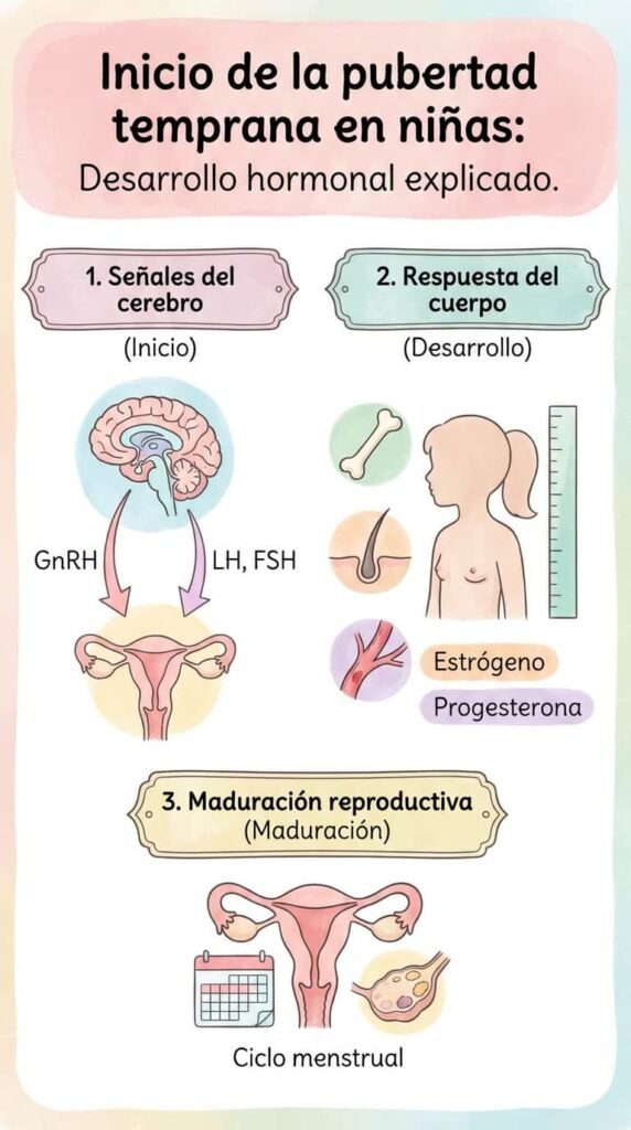 hormonas que se activan en la pubertad infantil
