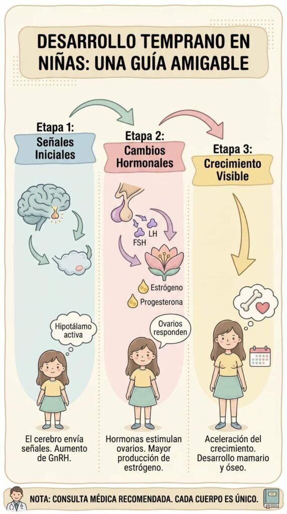 ilustracion de la pubertad infantl activa