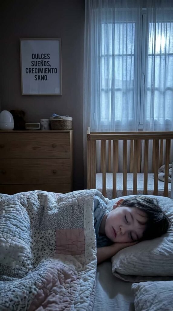 niño durmiendo para creceer sano y feliz